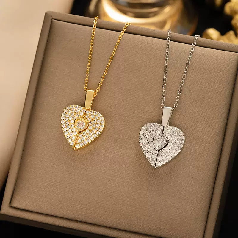Love Heart Snap Necklace