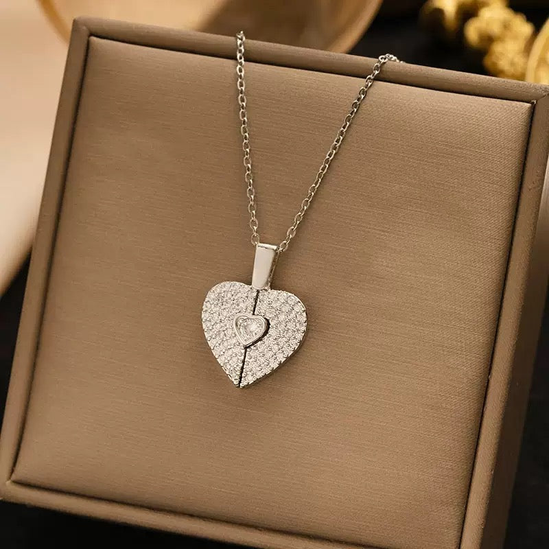 Love Heart Snap Necklace