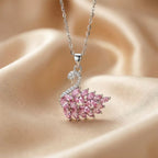 Hot-selling luxury copper-set-zircon-full-diamond swan necklace