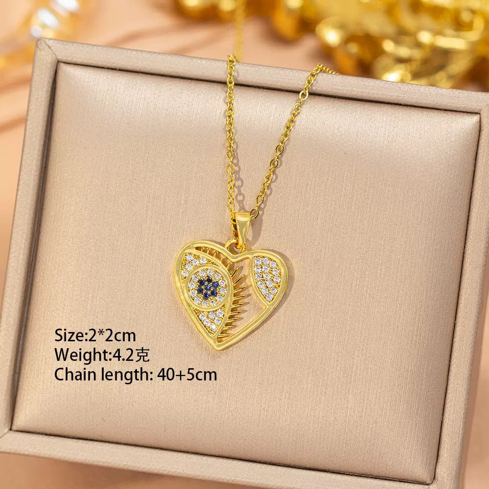 Heart-shaped necklace