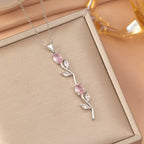 Best-seller Versatile Rose Flower Necklace, INS Style Simple and Elegant Clavicle Chain Jewelry