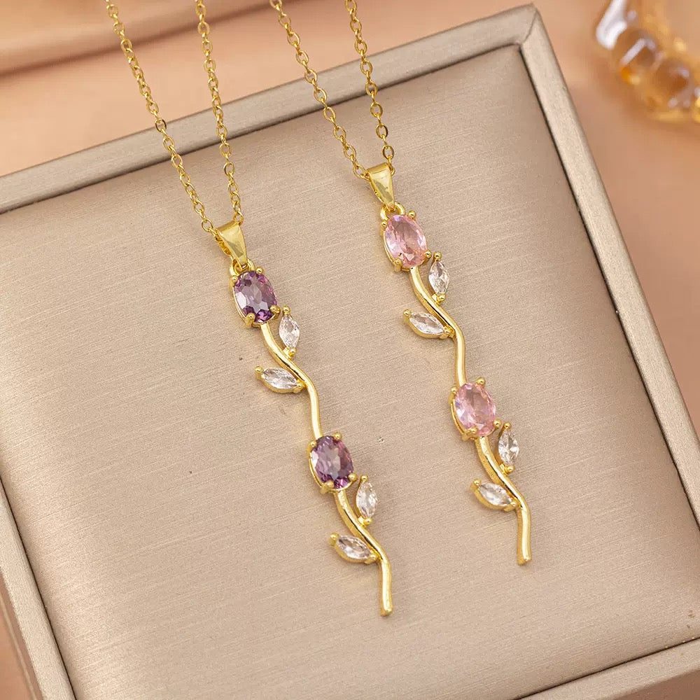 Best-seller Versatile Rose Flower Necklace, INS Style Simple and Elegant Clavicle Chain Jewelry