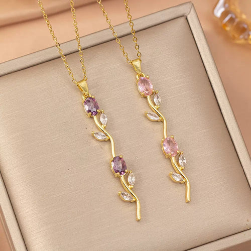 Best-seller Versatile Rose Flower Necklace, INS Style Simple and Elegant Clavicle Chain Jewelry